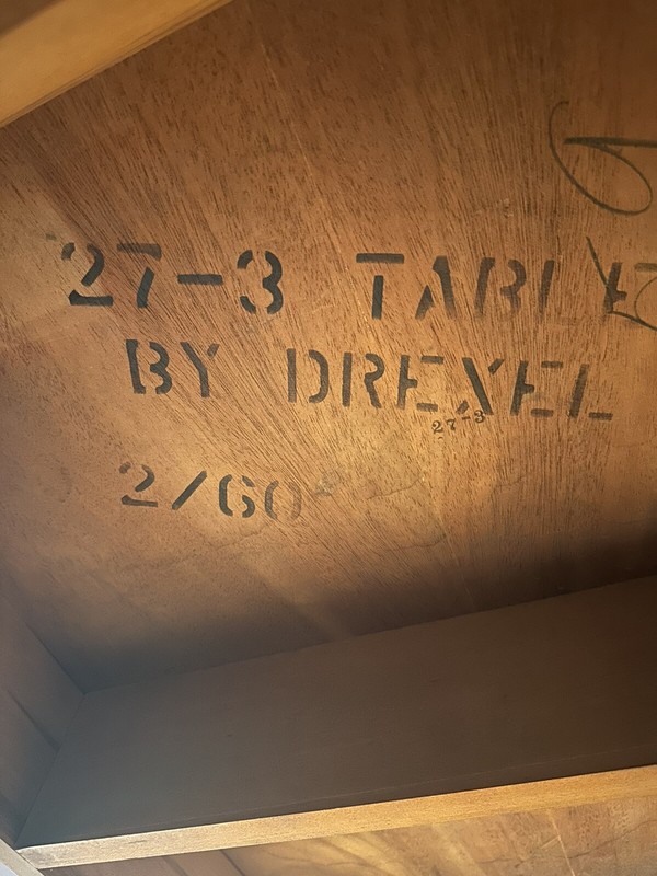 Drop Leaf Table By Drexall Brass Footed Sheraton/Hepplewhite 1952 gallery
