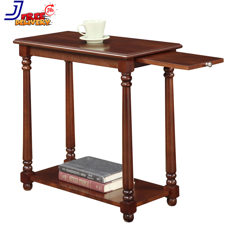 Small Narrow Chair Side End Table Accent For Living Room Office Furniture Thin gallery