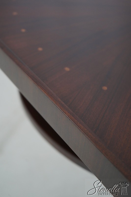 66747: EJ VICTOR Modern Design Walnut Inlaid Lamp Table gallery