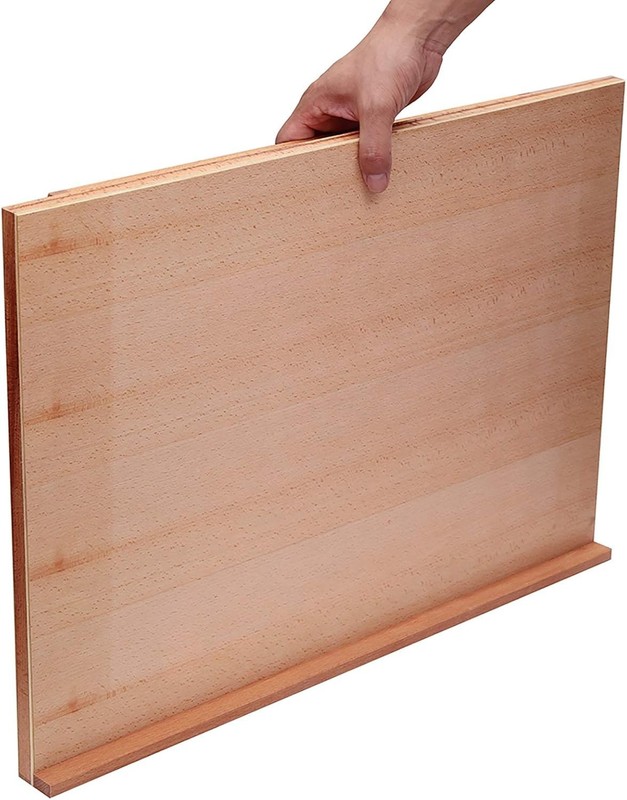 Adjustable Wood Sketching Board Easel - Lightweight & Portable 23 2/9" x 16 1/2" gallery