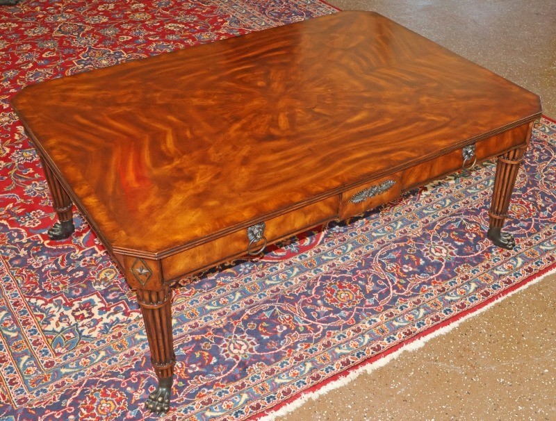 Theodore Alexander Althorp Mahogany Regency Style Cocktail Coffee Table gallery