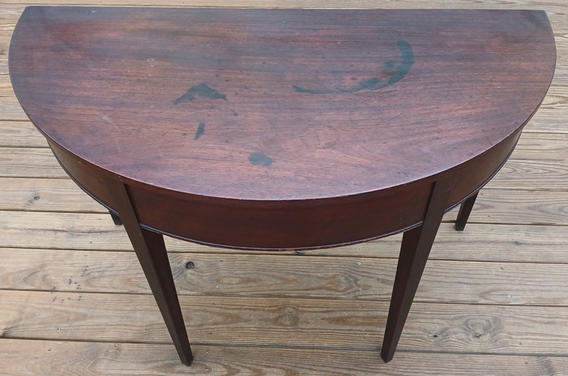 19th Century Demi-lune Console Table