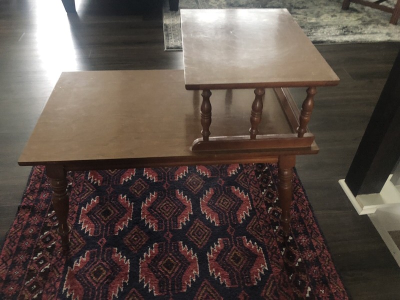 Vintage MCM Two-Tier Rectangular End Table gallery