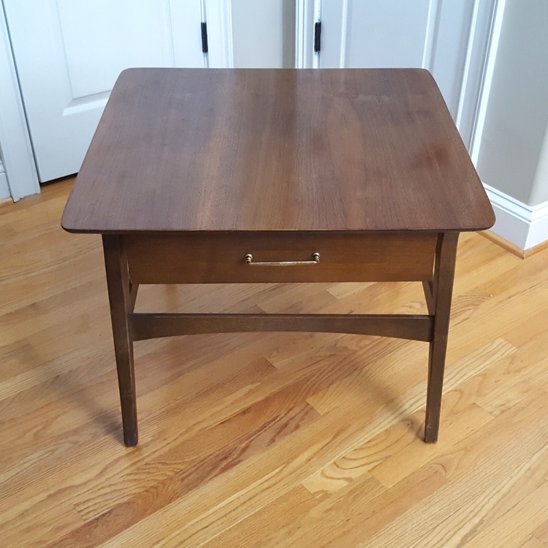 Vintage MCM Floating Design Side/End Table Unsigned Great Style & Lines! gallery