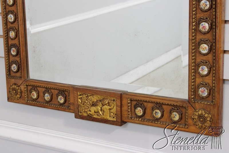 LF72626: French Louis XVI Style Console & Mirror w. Sevres Plaques gallery