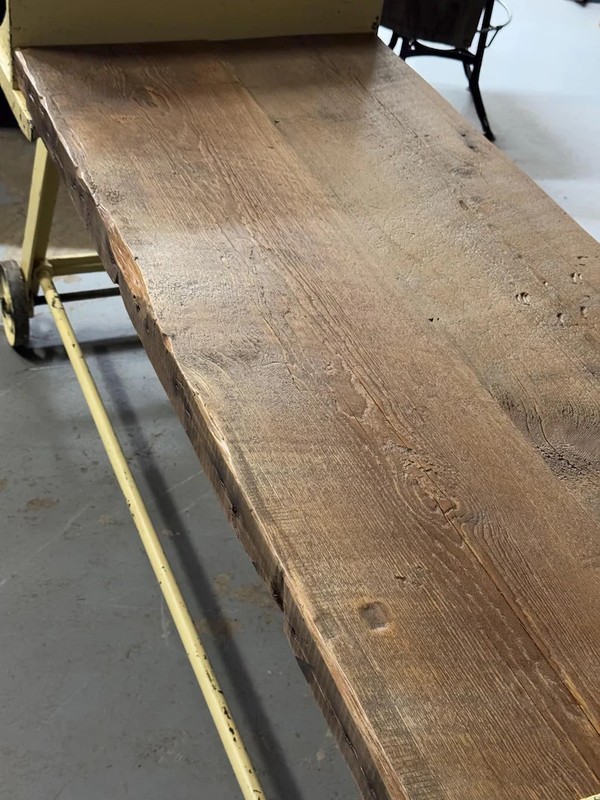 Antique Industrial Clamp Table gallery