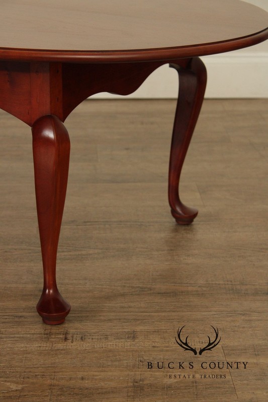 Bench Made Queen Anne Style Oval Cherry Coffee table gallery