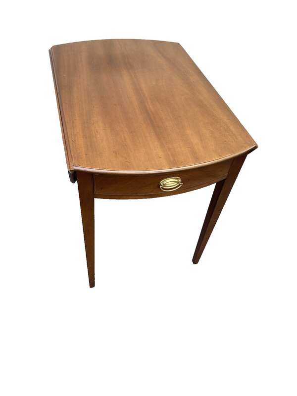 65838 WILLIAMSBURG ADAPTATION KITTINGER Mahogany Dropleaf Lamp Table Stand gallery