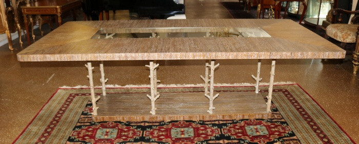 Theodore Alexander Wynwood II Faux Bois Style Conference Dining Table gallery