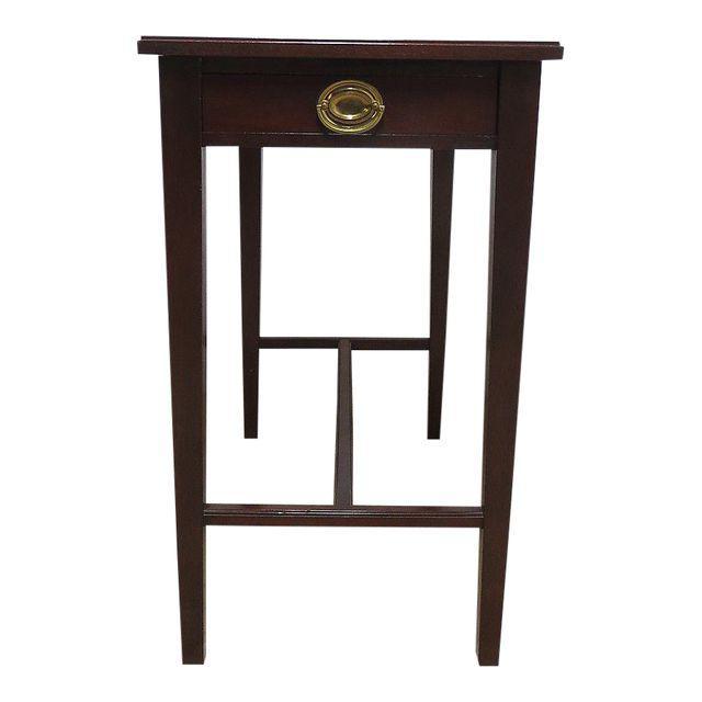 Antique Mahogany One Drawer Planter Lamp End Table Smoke Stand gallery