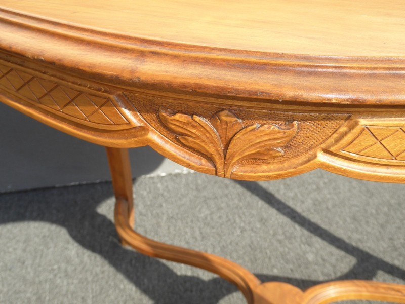 Vintage French Provincial Side Entry Table Solid Wood gallery