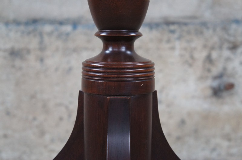 Vintage Biggs Old Sturbridge Village Federal Mahogany Spider Leg Candle Stand gallery