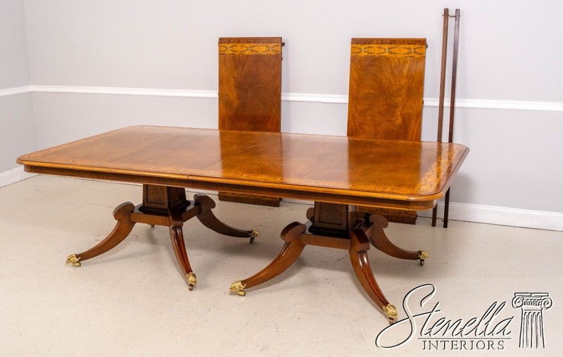 L65326: English Adams Paint Decorated Border Dining Room Table gallery