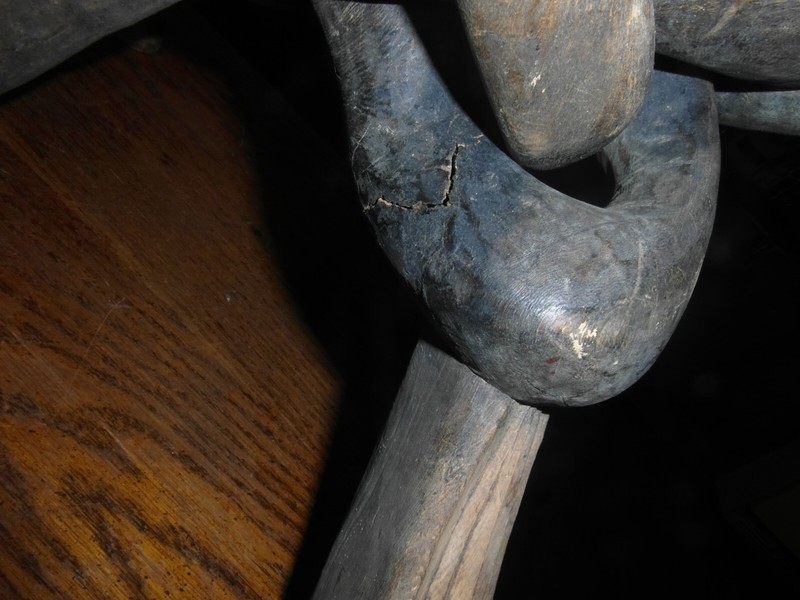 Vintage Rustic Lodge twisted Driftwood end table stand Only carved driftwood gallery