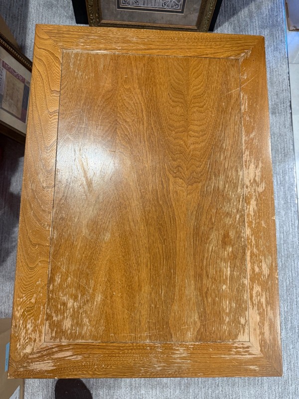 Solid Vintage Hammary stamped end table with pull out drawer and shelf gallery