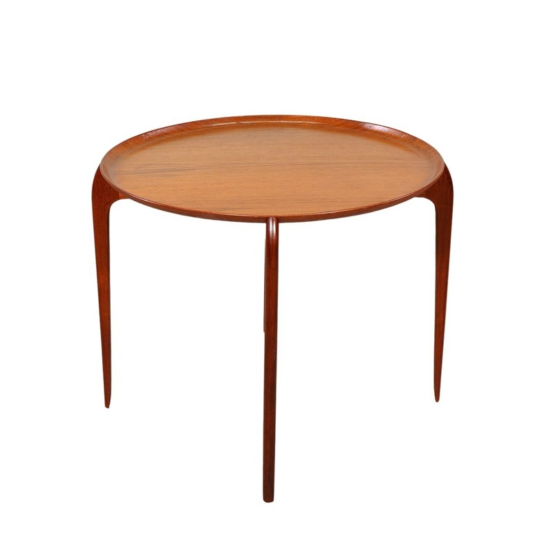 Mid-Century Danish Modern Teak Tray Table Engholm & Willumsen Fritz Hansen 1960s gallery