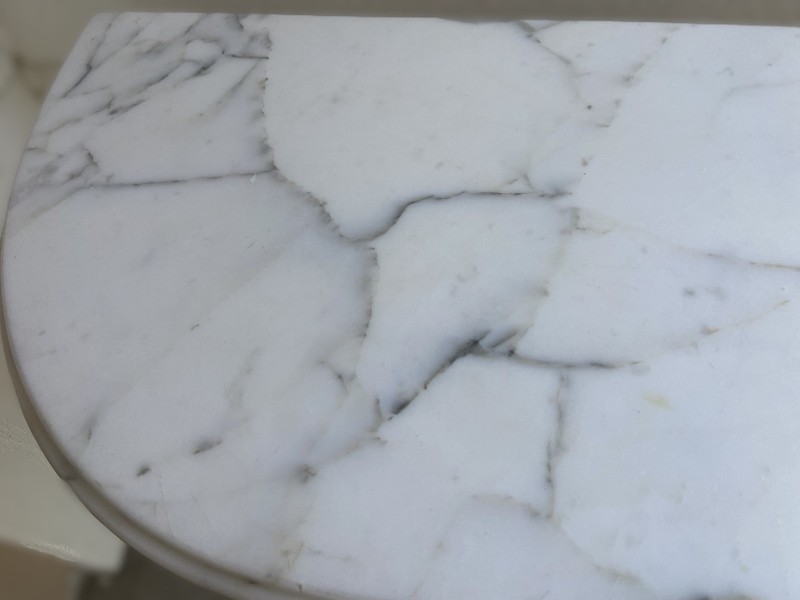 Italian Marble Top Console Table gallery