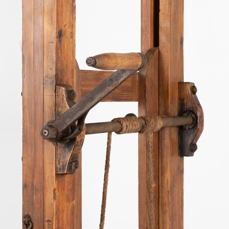 Antique Grain Lift Rustic Display Table, Denmark circa 1900 gallery