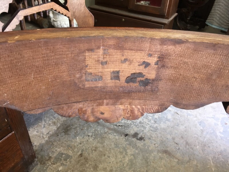 19th c. MAHOGANY CARVED MARBLE TOP TABLE gallery