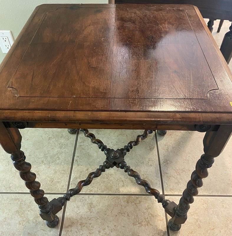 19th Century Antique Barley Twist Parlor or Side Table