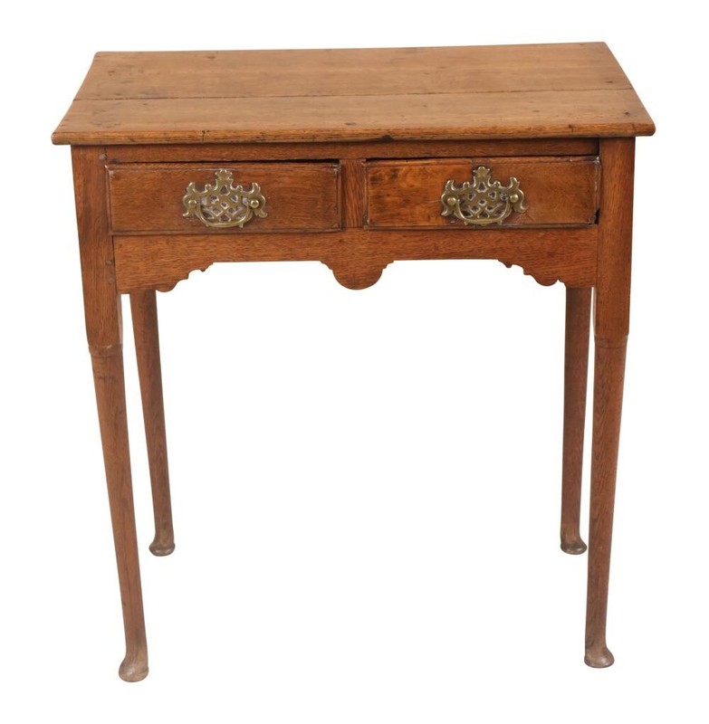 Antique Georgian Oak Side Or Dressing Table