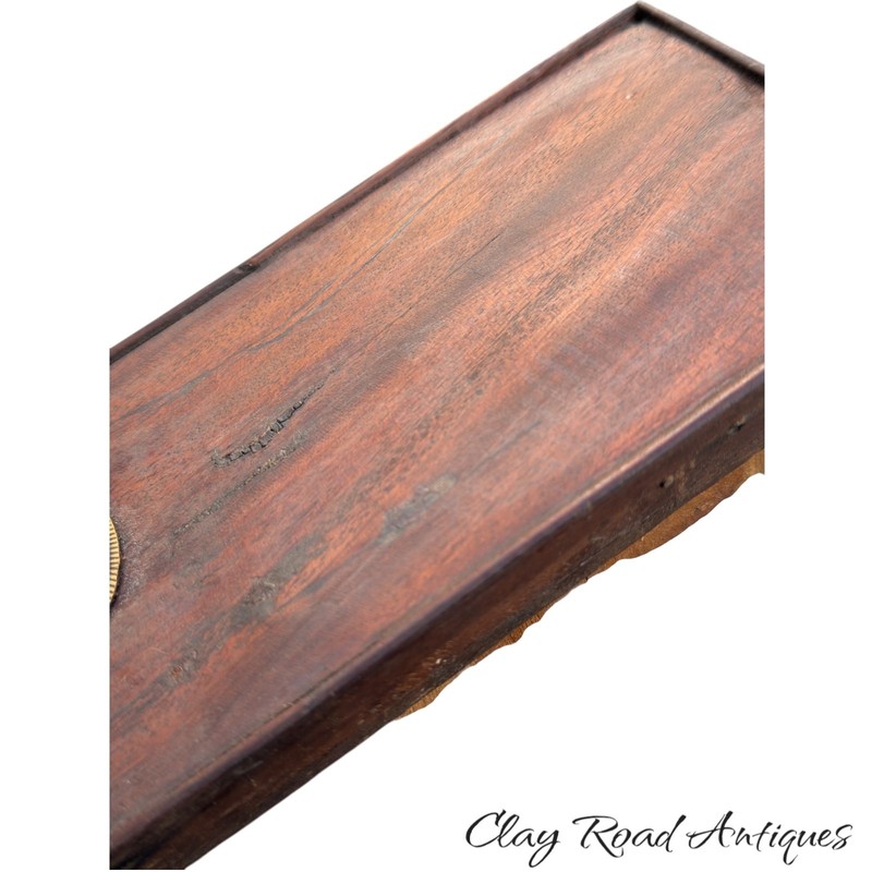 Antique Chippendale console card game table mahogany 1780 figured old surface gallery