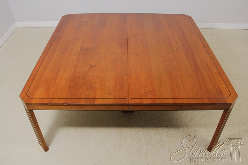 56892EC: STICKLEY Large Square 2 Part Dining Room Table gallery