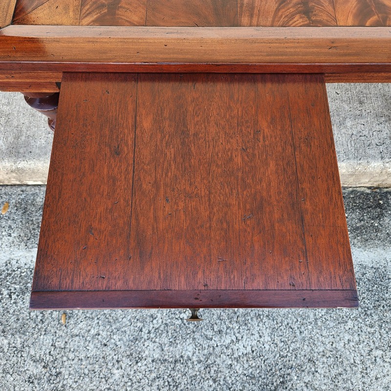 MCM Vintage Wood Inlay Extendable Coffee Table Rolling gallery