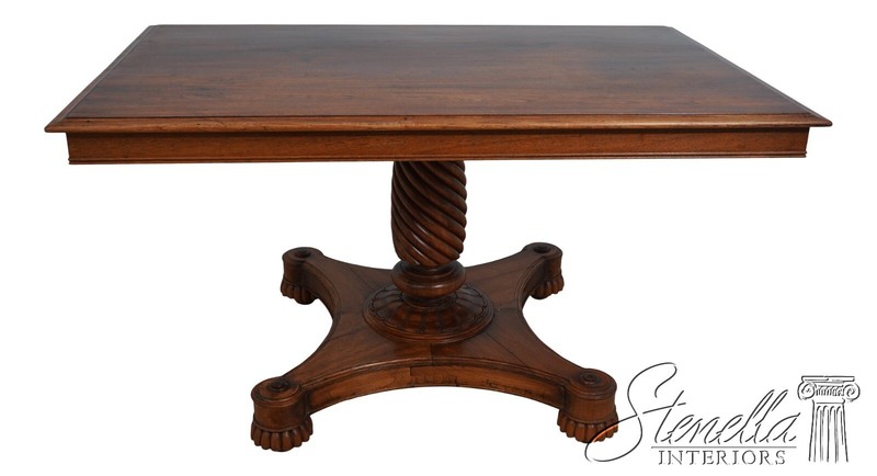 LF67942: Victorian Style Walnut Regency Hand Crafted Pedestal Table
