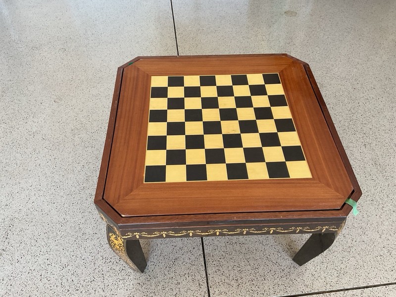 Vintage Handcrafted Italian Multi-Game Table-Sorrento Italy-Notturno Intarsio gallery