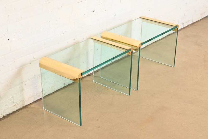 Leon Rosen for Pace Collection Mid-Century Modern Hollywood Regency Side Tables