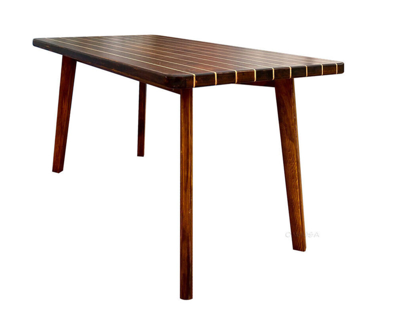 Nautical Dining & Kitchen Table 50" Cedar Wood Chris Craft Deck Style Furniture gallery