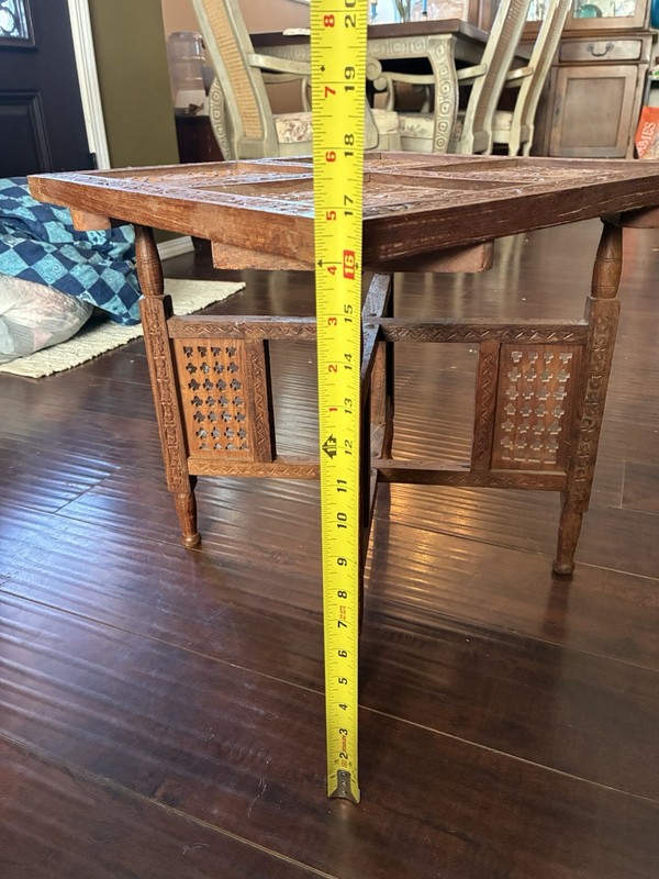 Beautifully Hand Carved Rajasthani Folding Table Side Table Decorative Table gallery