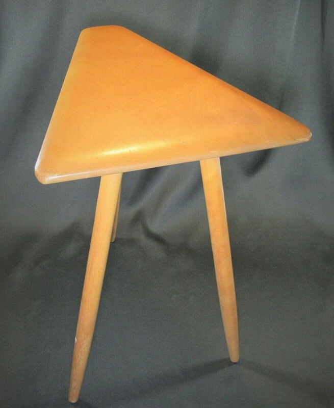 Mid-Century Modern CUSHMAN Cigarette or Side Table Signed ca.1950's Rare Piece! gallery