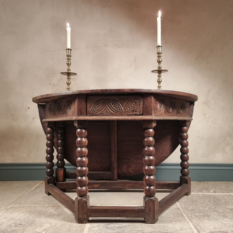A fine 17th Century Credence Table. gallery