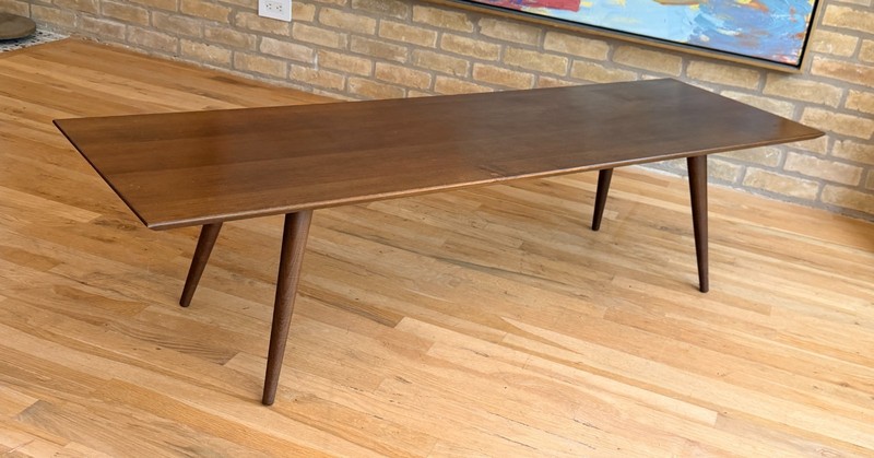 60" McCobb Design Planner Group Birch Wood Coffee Table Bench Vtg Mcm Winchendon gallery