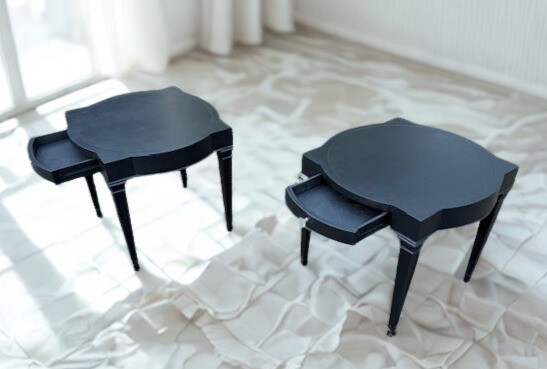 MCM End Tables/Nightstands/Sey Of 2 Weiman Heirloom/Black Mid Century Modern gallery