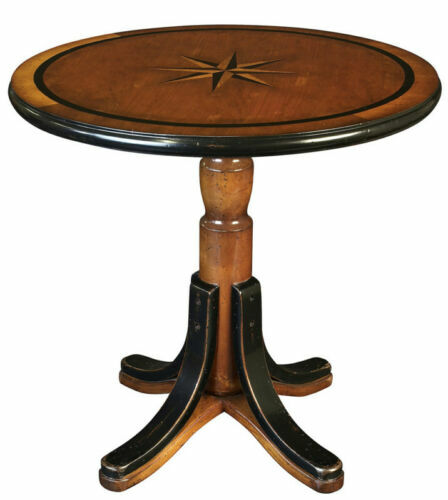 Nautical Mariner Star Table Round Cocktail Wood Furniture Compass Rose gallery