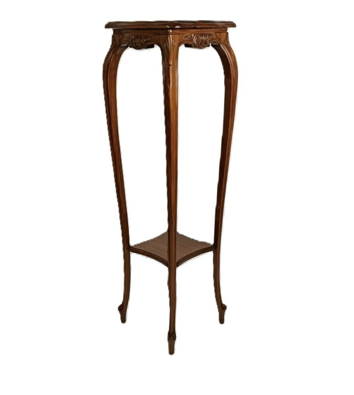 Art Nouveau Pedestal Table Plant Flower Stand Side Table 2 Tier antique Louis XV gallery