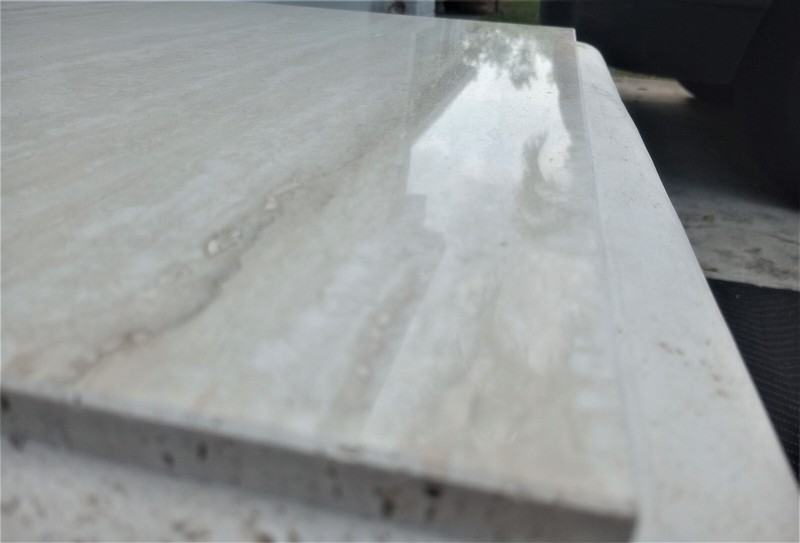 Vintage Mid Century Stone International Italian Bull Nose Side Table gallery