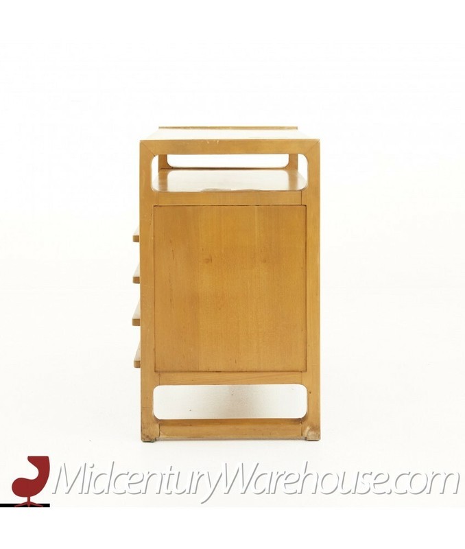 Edward Wormley for Drexel Precedent Mid Century Elm Magazine Library Table gallery