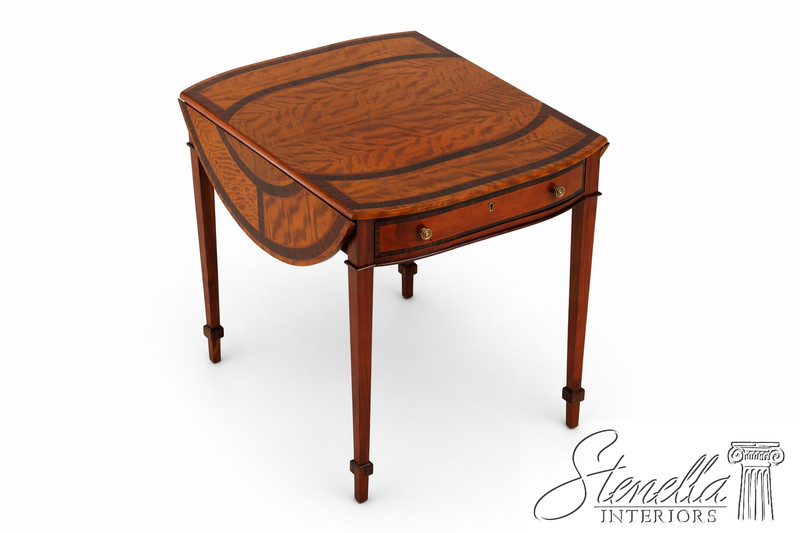 LF32324: English Satin Wood Vintage Pembroke End Table