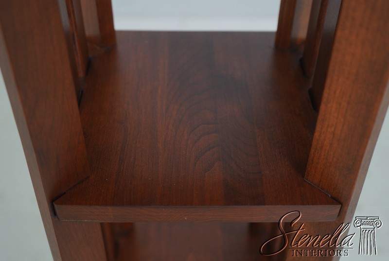 69141: ETHAN ALLEN Arts & Crafts Cherry Tile Top Stand gallery