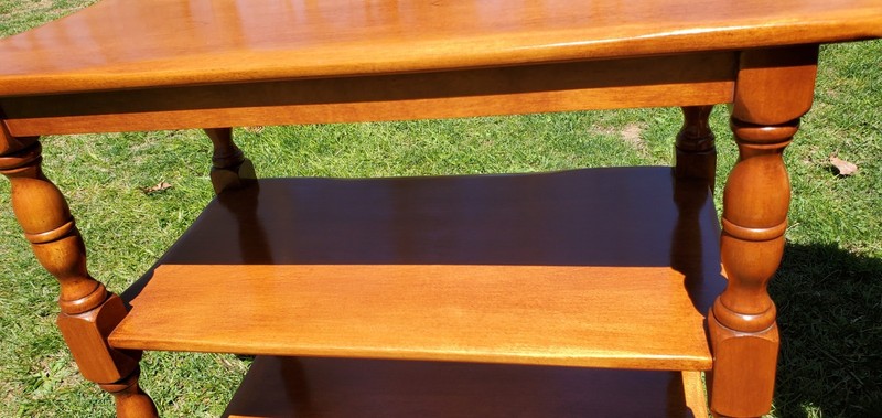 Cushman Colonial Three Shelf News Table 0108 - Set Of 2 - Mid Century gallery
