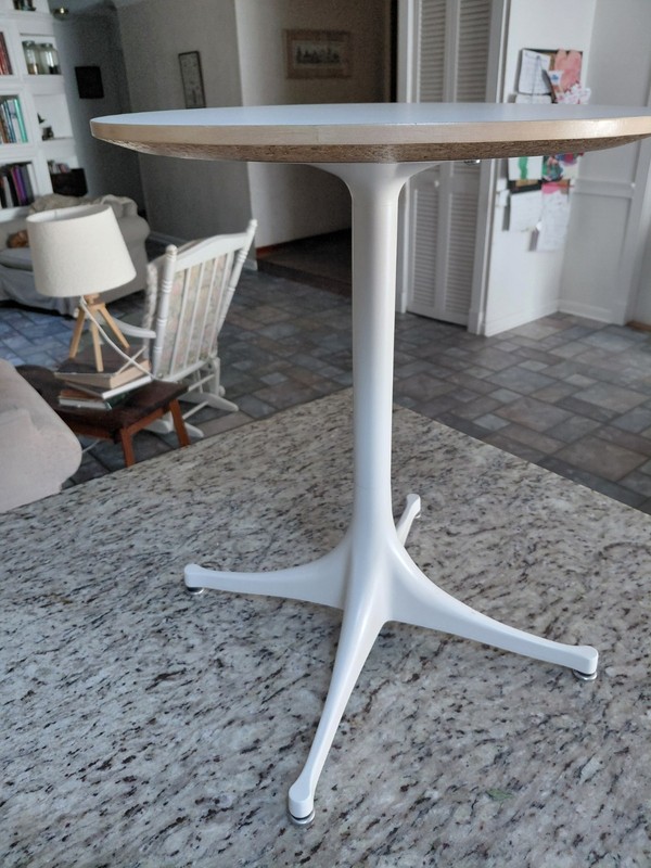 George Nelson for Herman, Miller pedestal table. gallery