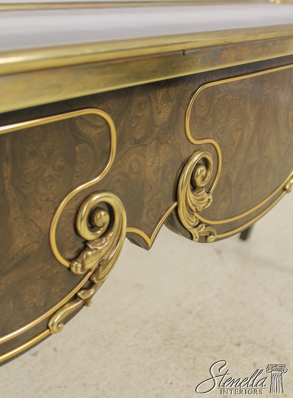 58263: MASTERCRAFT French Louis XV Walnut Sofa Table gallery