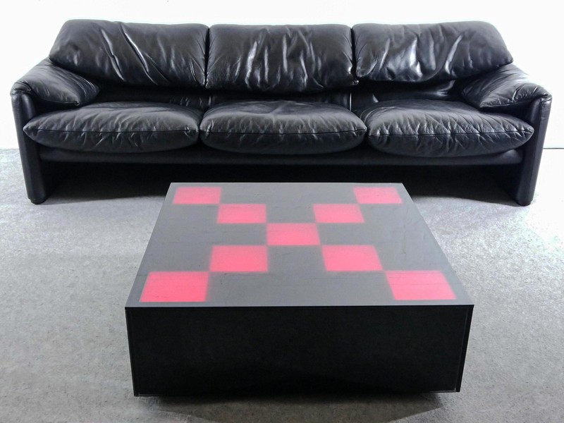 Original illuminated coffee table designed by Daft Punk and Tom Dixon for Habita