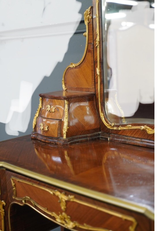Louis XV- Style Dressing Table Gilt BronzeAdjustable Mirror. SALE SALE ! gallery