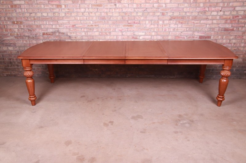 Lexington Tommy Bahama Collection Maple Extension Dining Table, Newly Refinished
