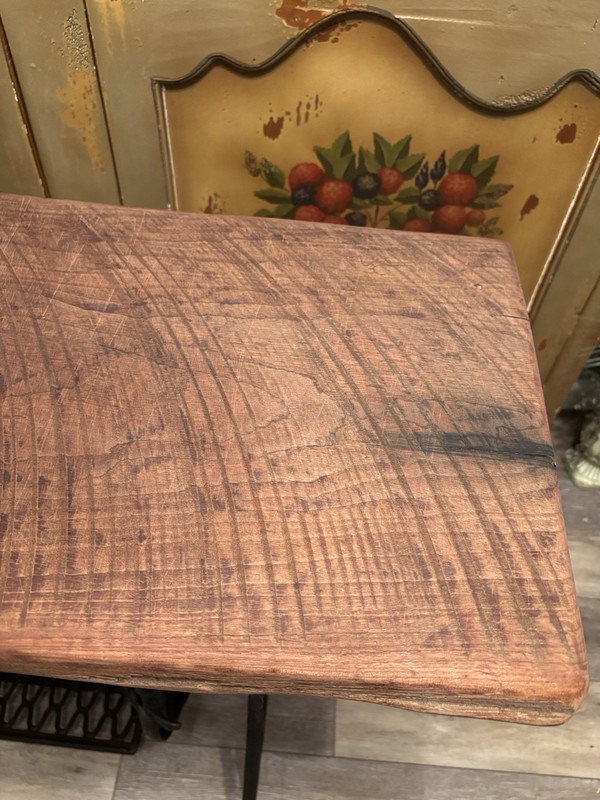 Vintage Singer Machine Treadle Table w/Black Walnut Top 36"(L)x14"(W)x31"(H) gallery